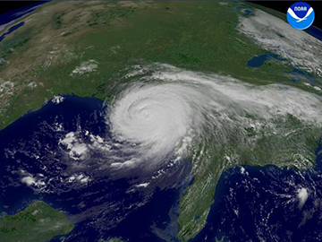 Hurricane Katrina's landfall